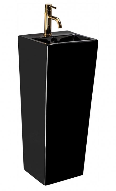 Darmowa Dostawa - Umywalka 33x33 cm prostokątna czarny Rea Kamila REAU5644