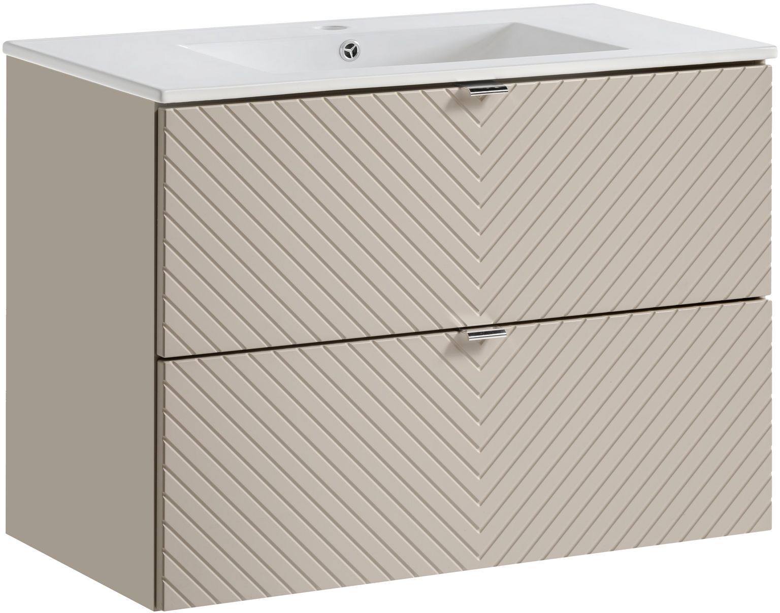 Darmowa Dostawa - Umywalka z szafką 80 cm beżową Comad Viva Cashmere SETVIC80CMSDANCE