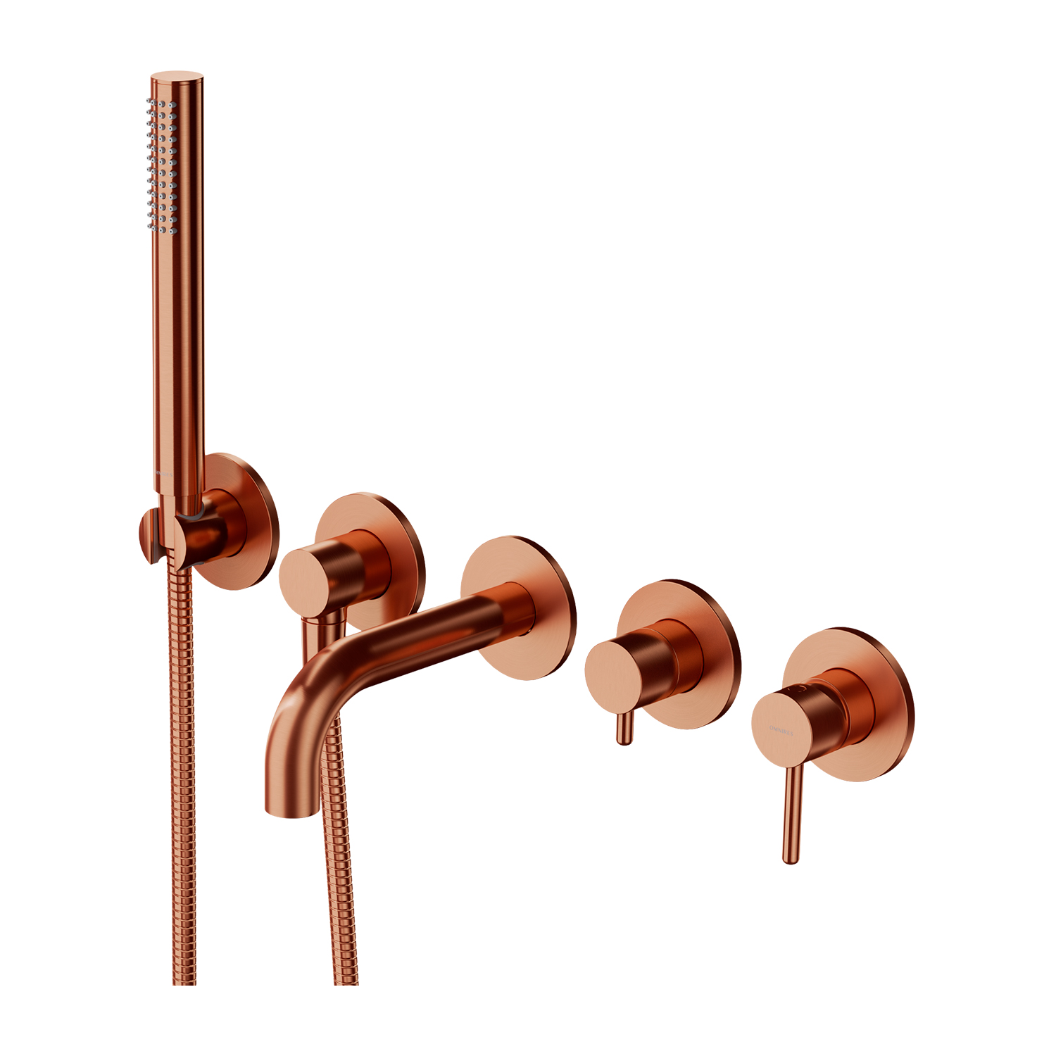 Darmowa Dostawa - Bateria wannowo-prysznicowa podtynkowa miedź Omnires Y Y12371SCPB