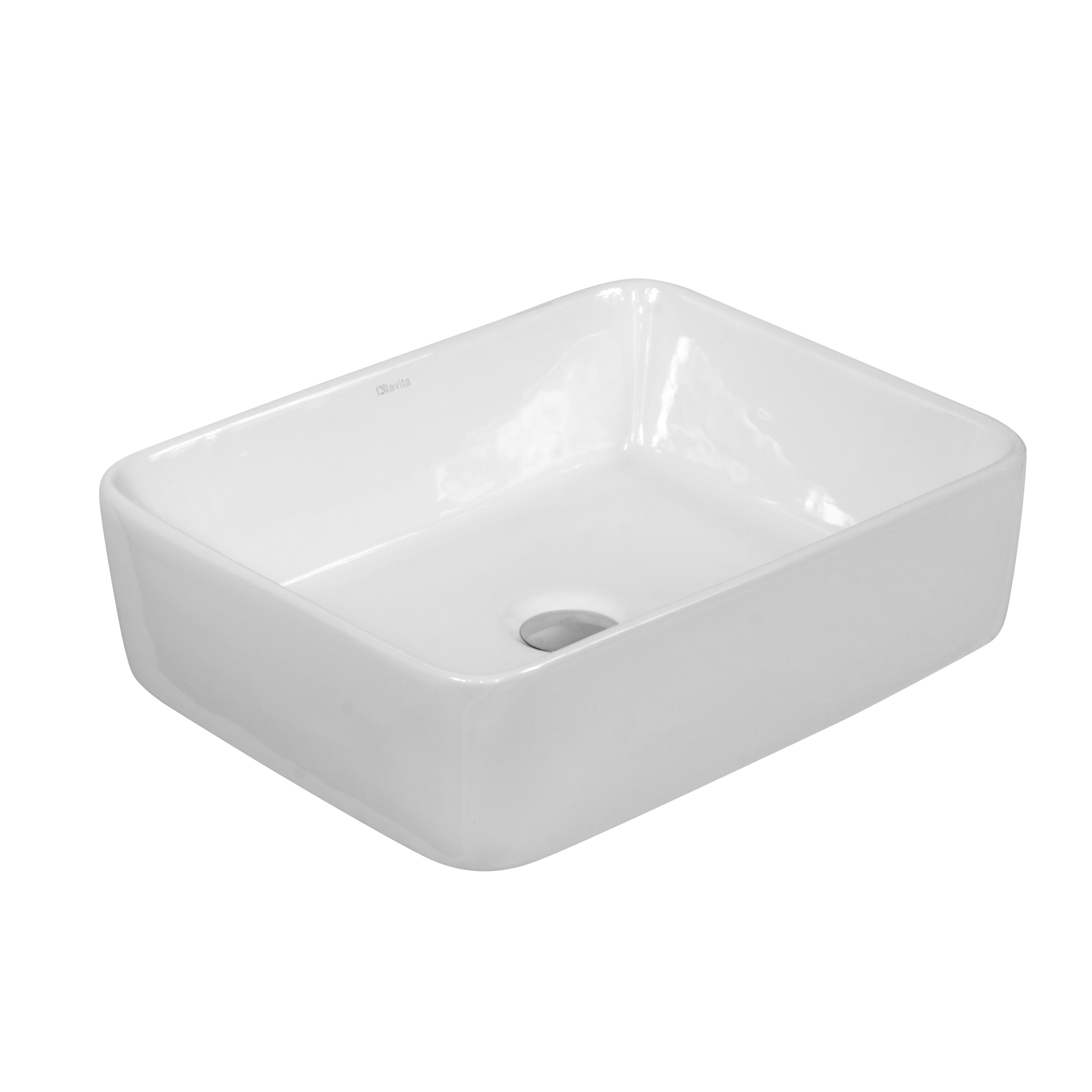 Darmowa Dostawa - Umywalka 52x41 cm prostokątna nablatowa biała LaVita Luneza Grande 5900378301585