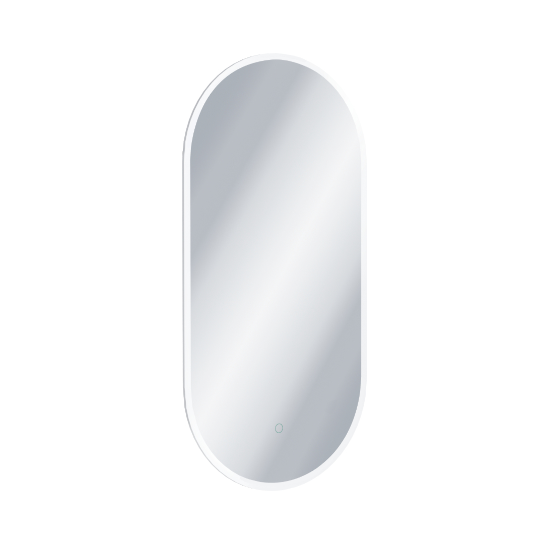 Darmowa Dostawa - Lustro 50x100 cm owalne z oświetleniem biały Excellent Lumiro DOEXLU100050AC