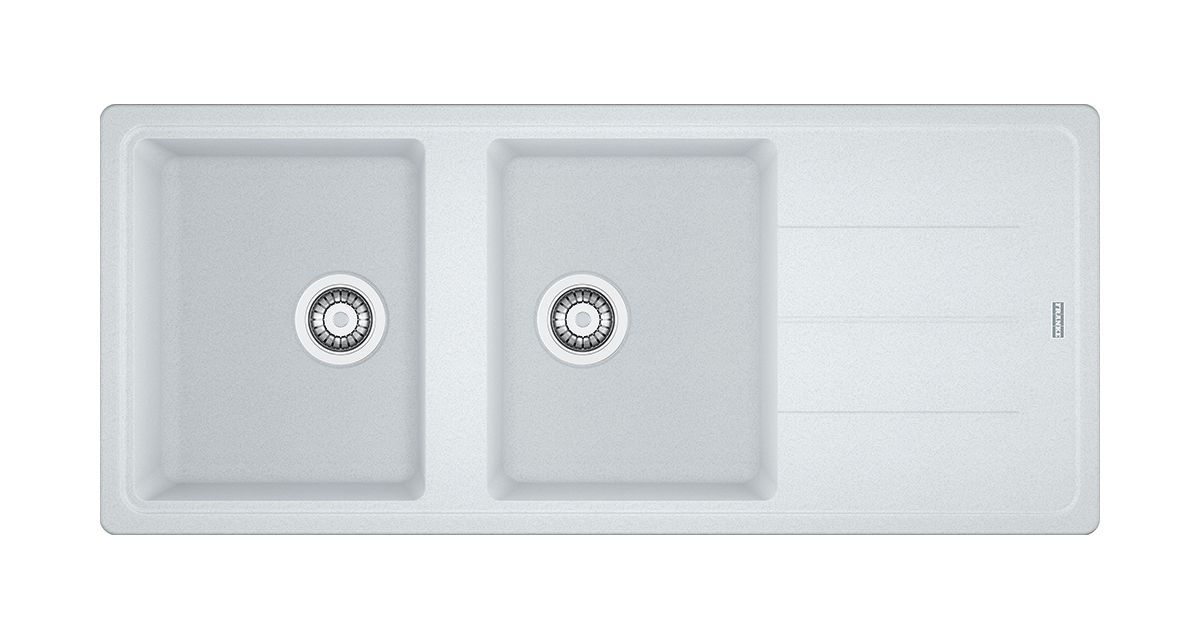 Darmowa Dostawa - Zlewozmywak granitowy 116x50 cm biały Franke Basis 1140676264