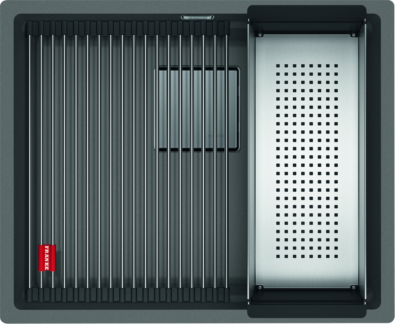Darmowa Dostawa - Zlewozmywak granitowy 52x42 cm szary/grafitowy/onyx Franke Kanon 1250528615