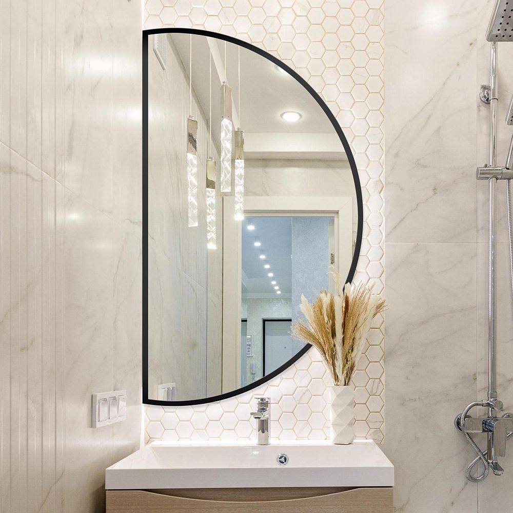 Darmowa Dostawa - Lustro 60x90 cm czarny Guarda Musa FORMUSCZARNY60X90