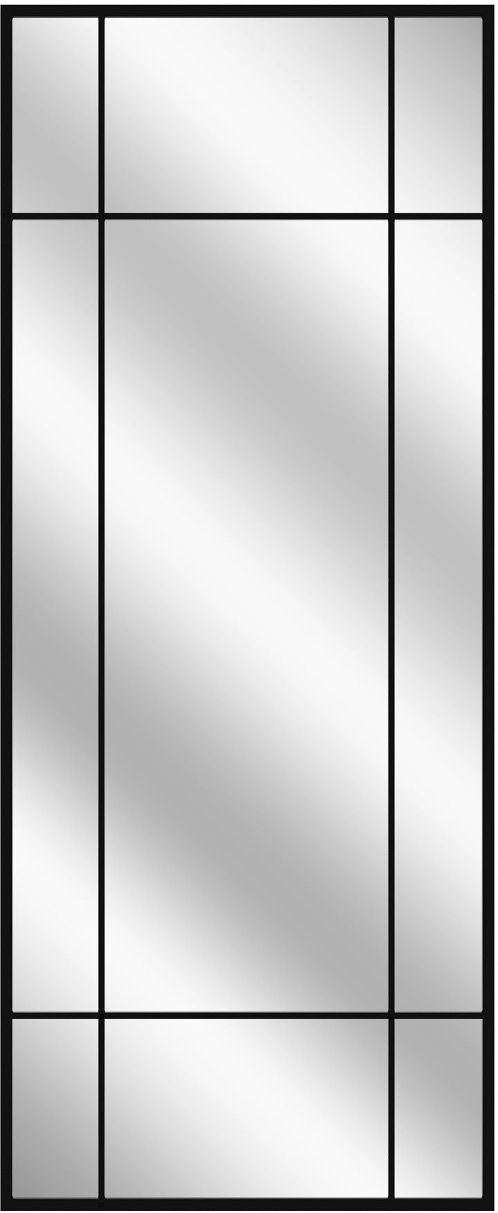 Darmowa Dostawa - Lustro 60x150 cm prostokątne czarny Styler Loft LU12371