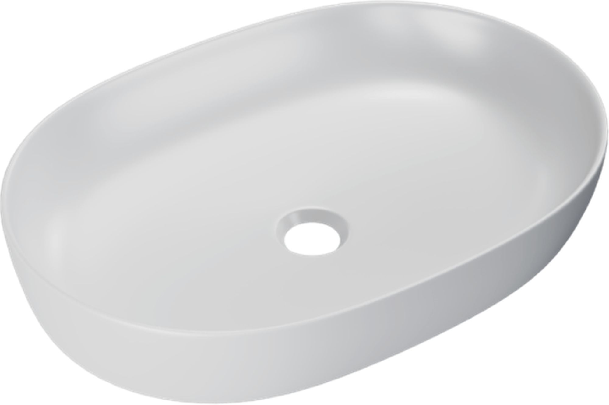 Darmowa Dostawa - Umywalka 61.5x41.5 cm owalna nablatowa biała Excellent Jima CEAC2001615WHM