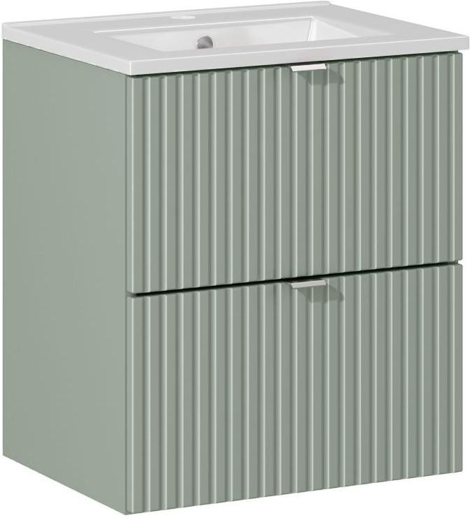 Darmowa Dostawa - Umywalka z szafką 50 cm zieloną Comad Line Reed Green SETLRG50CMSDANCE