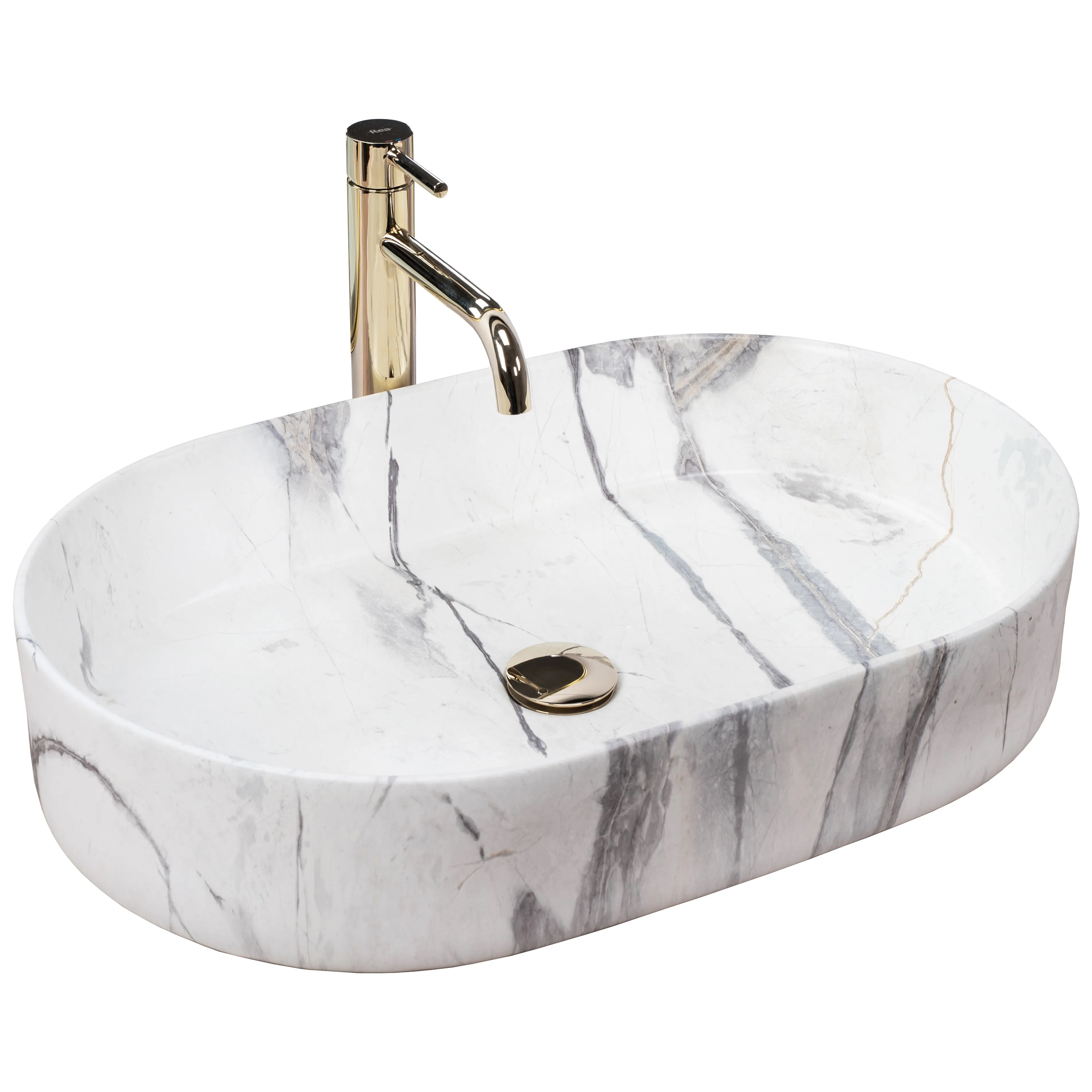 Darmowa Dostawa - Umywalka 61x38.5 cm owalna nablatowa Rea Nadia REAU5800