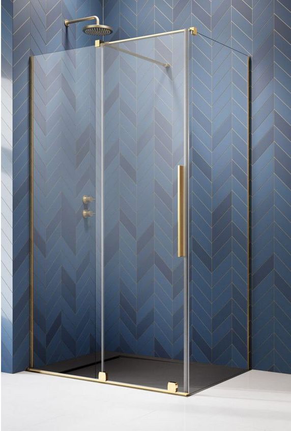 Darmowa Dostawa - Kabina prysznicowa prostokątna 100x90 cm złoty Radaway Furo Gold KDJ 101045220901L/101104800101/101