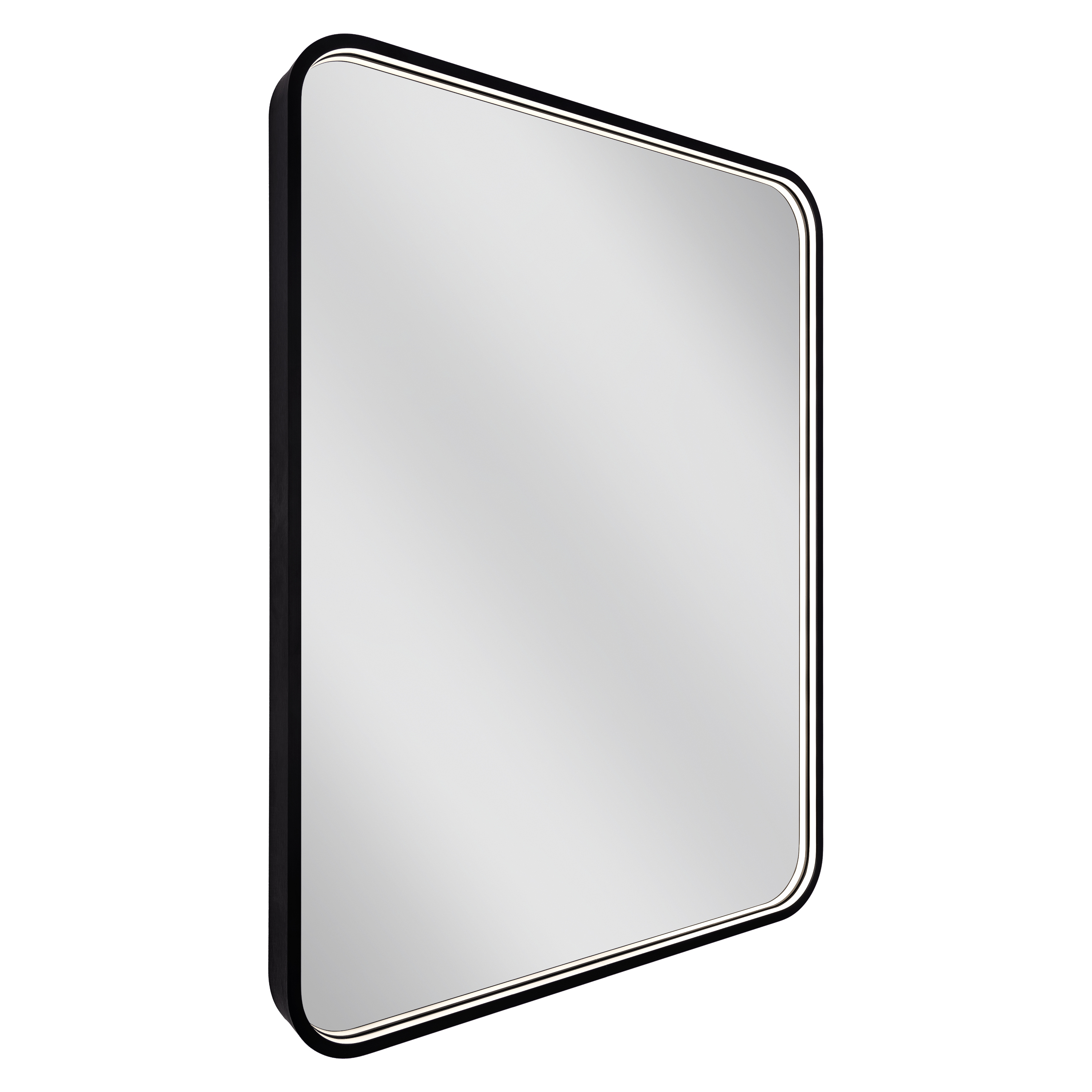 Darmowa Dostawa - Lustro 60x80 cm z oświetleniem czarny Dubiel Vitrum Soho 5905241013237