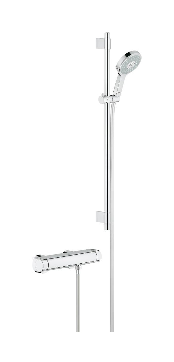 Darmowa Dostawa - Bateria prysznicowa ścienna termostatyczna starlight chrome Grohe Grohtherm 2000 34482001
