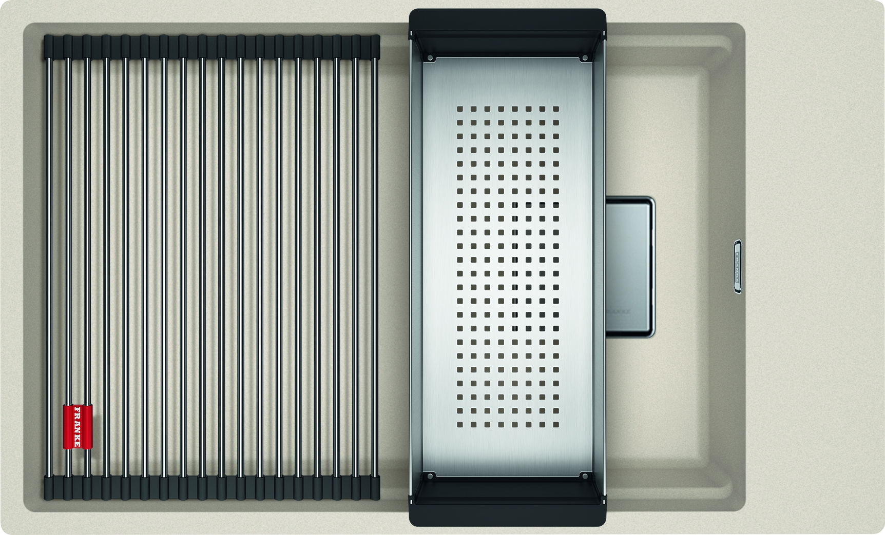 Darmowa Dostawa - Zlewozmywak granitowy 62x42 cm beżowy-brązowy Franke Kanon 1250528618