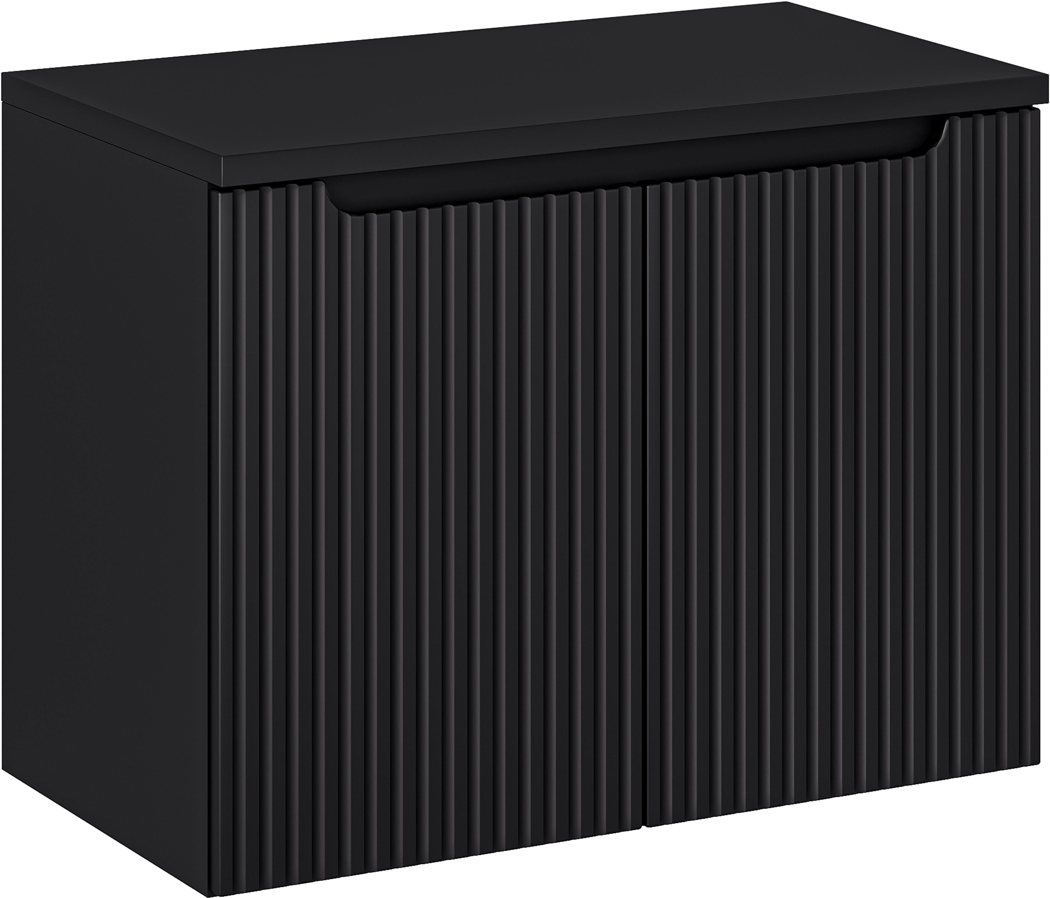 Darmowa Dostawa - Szafka z blatem 80x40x57 cm podumywalkowa wisząca czarna Comad Nova Black SETNOBBBLACK80CMD