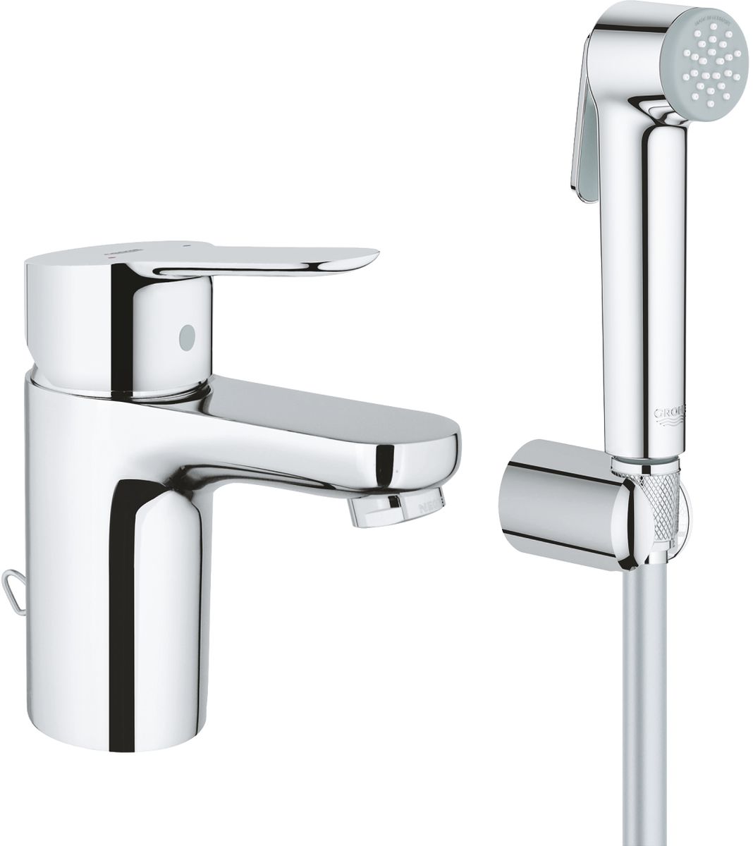 Darmowa Dostawa - Bateria umywalkowa stojąca starlight chrome Grohe BauCosmopolitan 23757000