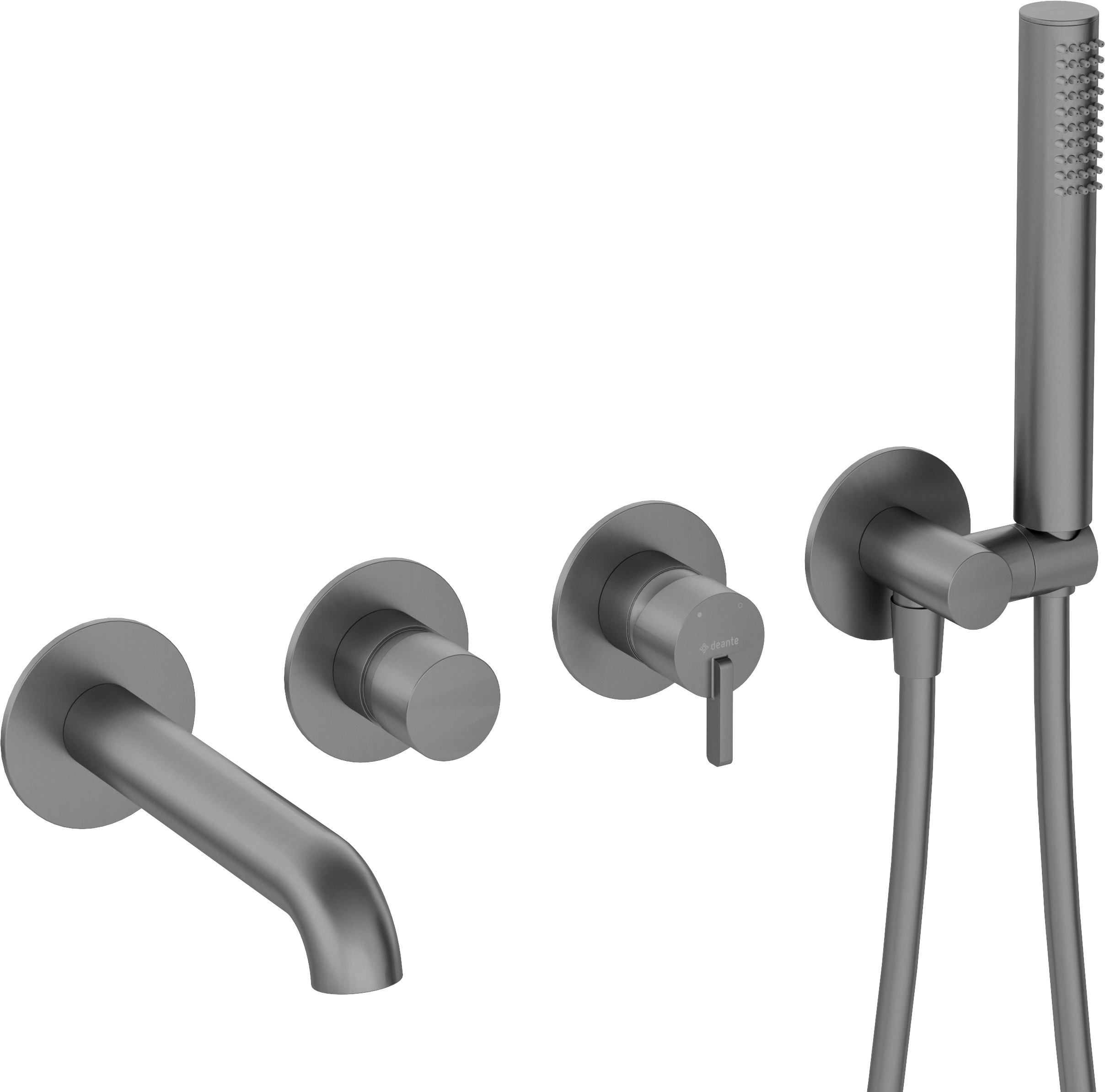 Darmowa Dostawa - Bateria wannowo-prysznicowa podtynkowa grafitowa Deante Silia BQSD18P