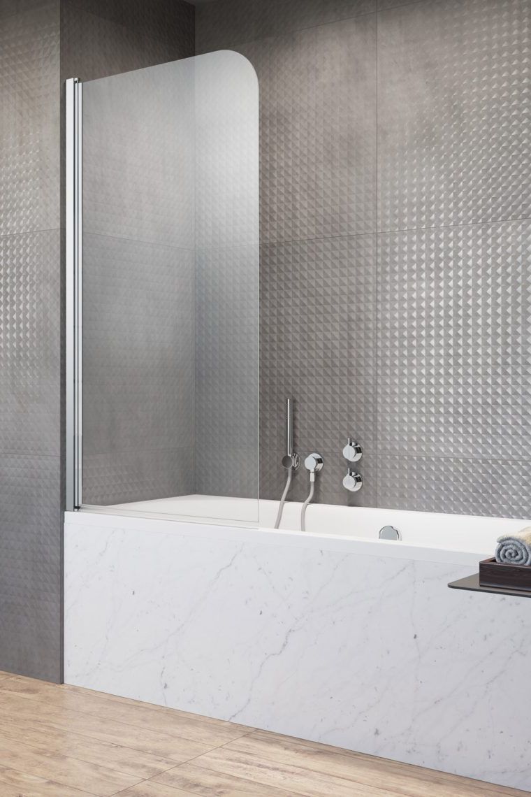 Darmowa Dostawa - Parawan nawannowy 70 cm 1-częściowy chrom połysk/szkło przezroczyste Radaway Eos PNJ 1205101101L