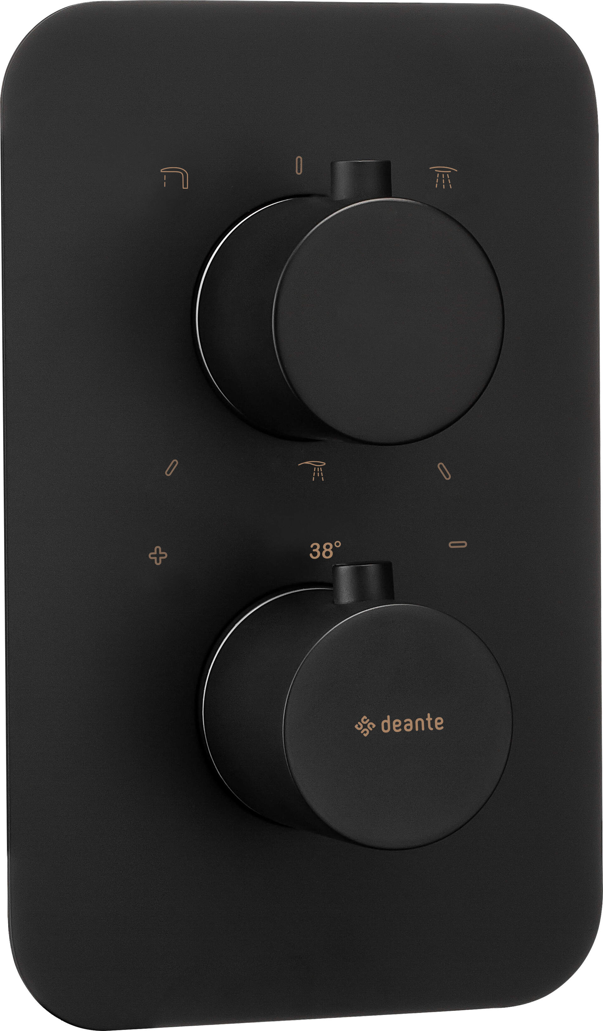 Darmowa Dostawa - Bateria wannowo-prysznicowa podtynkowa czarny Deante Box BXYNEBT