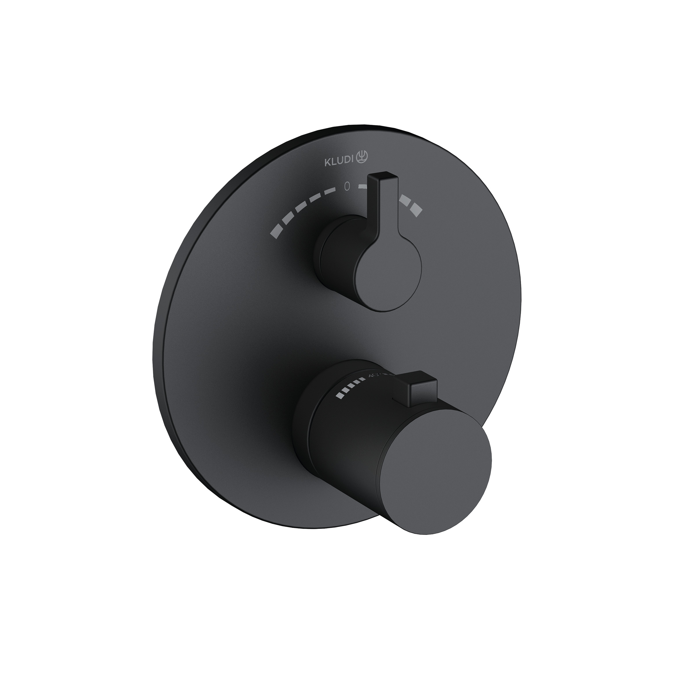 Darmowa Dostawa - Bateria wannowo-prysznicowa podtynkowa z termostatem czarna Kludi Nova Fonte Puristic 208103915