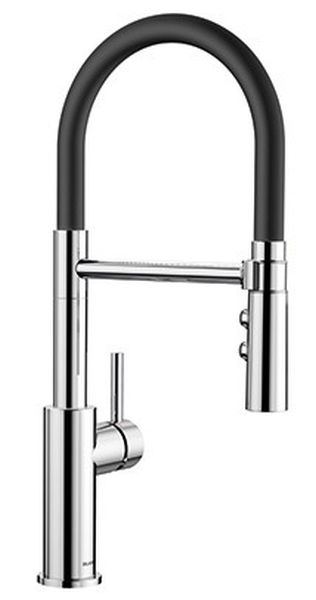 Darmowa Dostawa - Bateria kuchenna stojąca stal-czarna Blanco Catris-S 525792