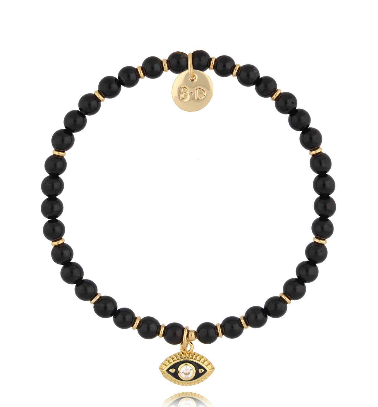 Bransoletka z turmalinami i okiem BTW2742