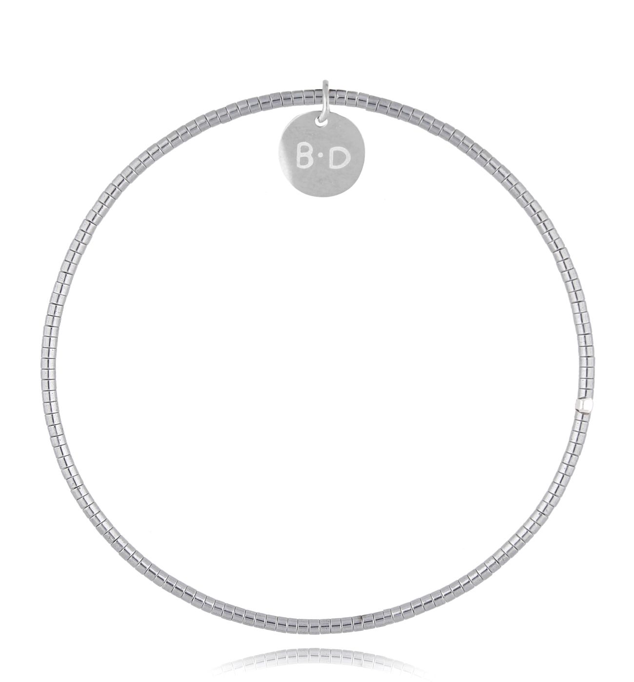 Bransoletka ze srebrnymi hematytami Ubaye - By Dziubeka