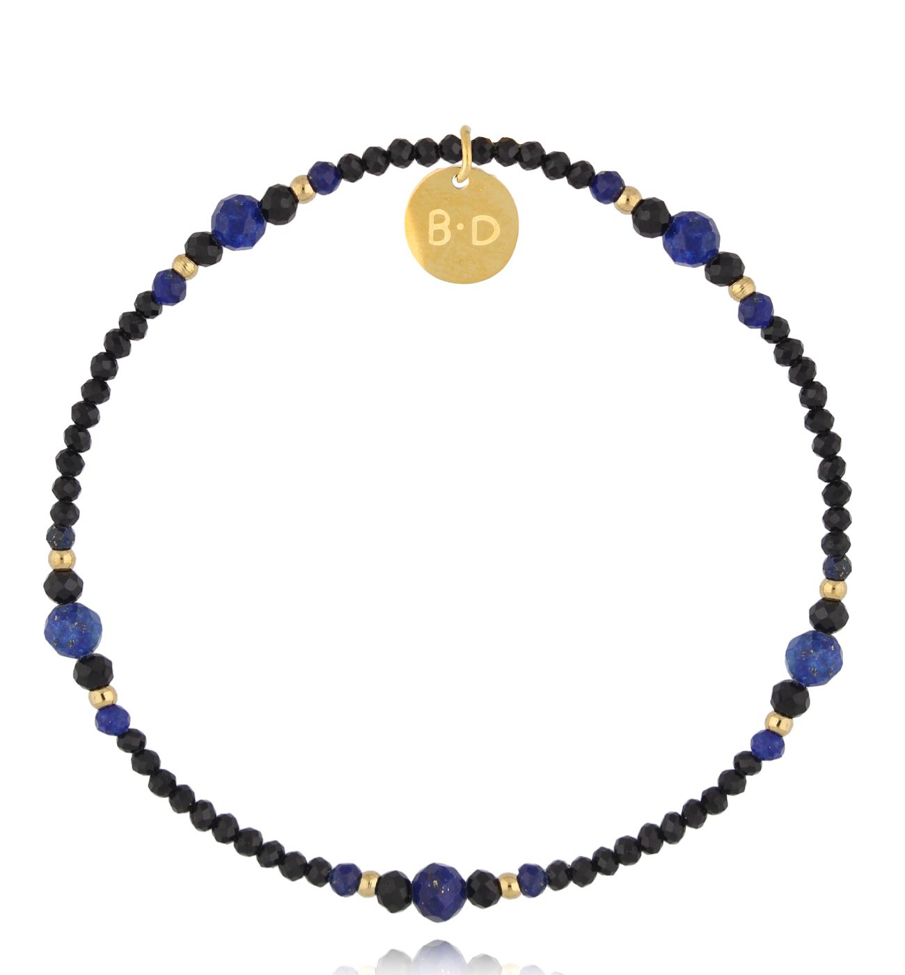 Bransoletka z lapisami i turmalinami - By Dziubeka