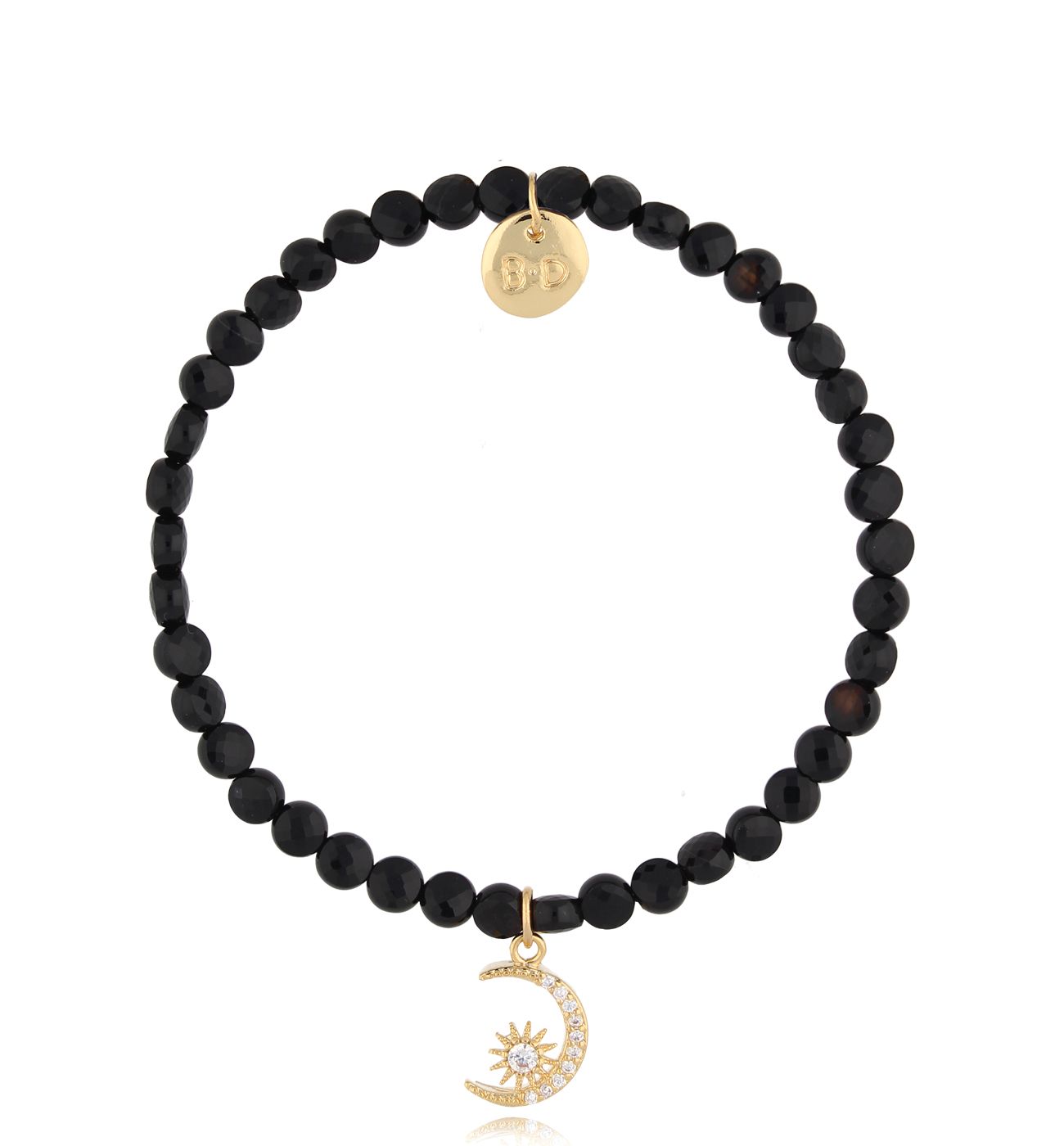 Bransoletka z agatami i księżycem Volcano BTW0714