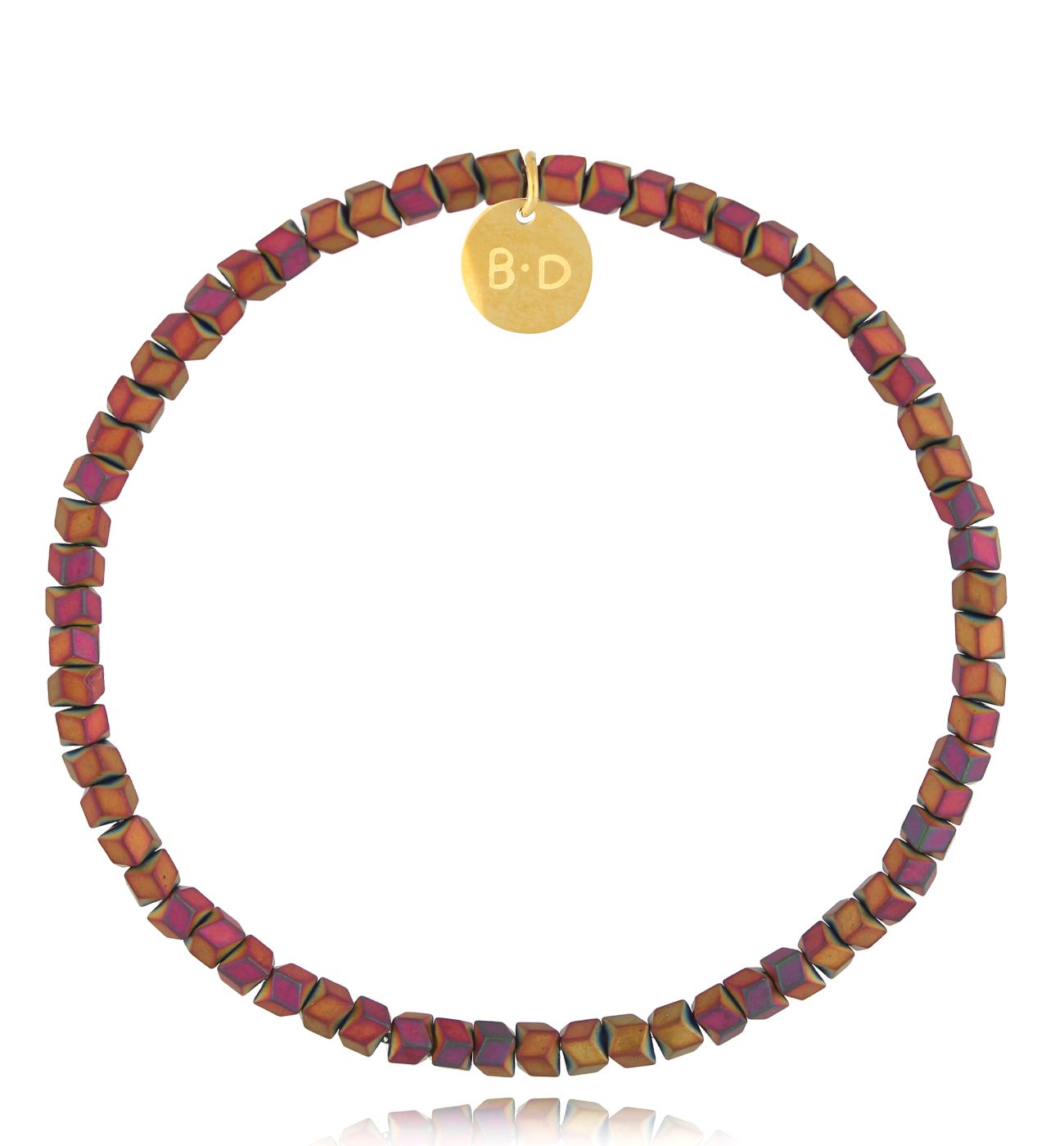 Bransoletka z fioletowymi hematytami BTW2766