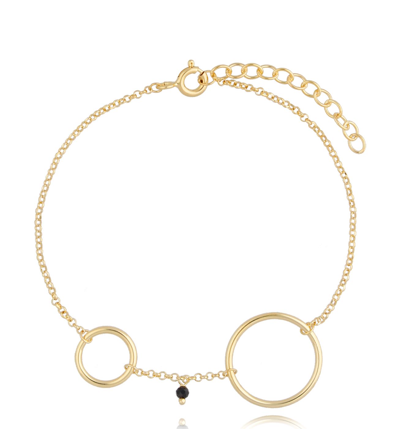 Bransoletka złota z kółeczkami Dina BSE0153