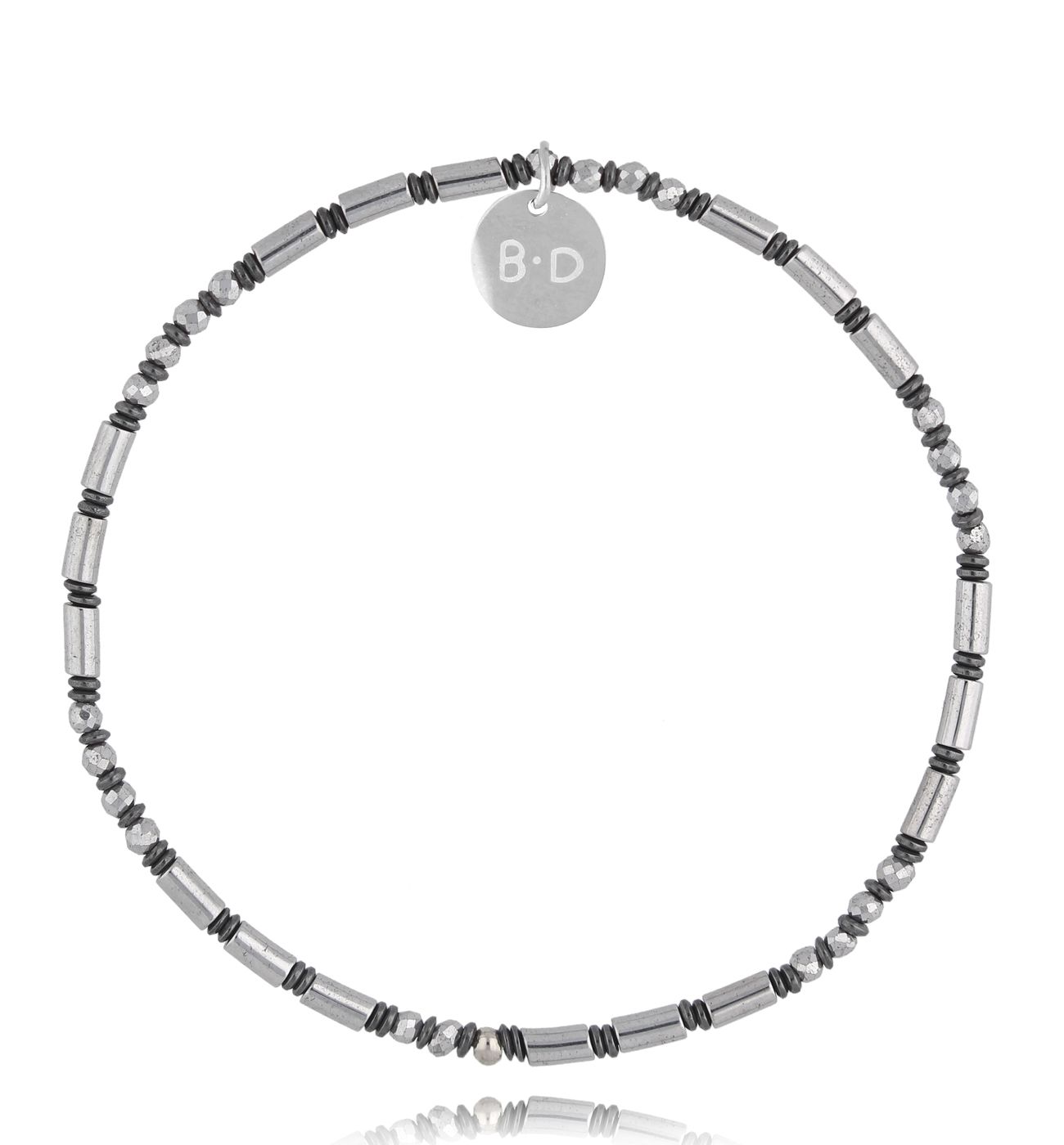 Bransoletka z hematytami - By Dziubeka