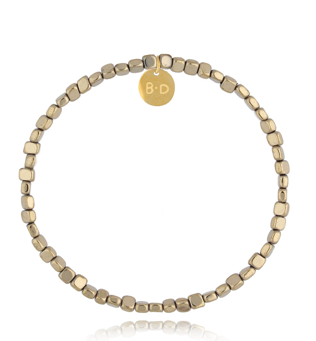 Bransoletka ze złotymi hematytami Companion - By Dziubeka