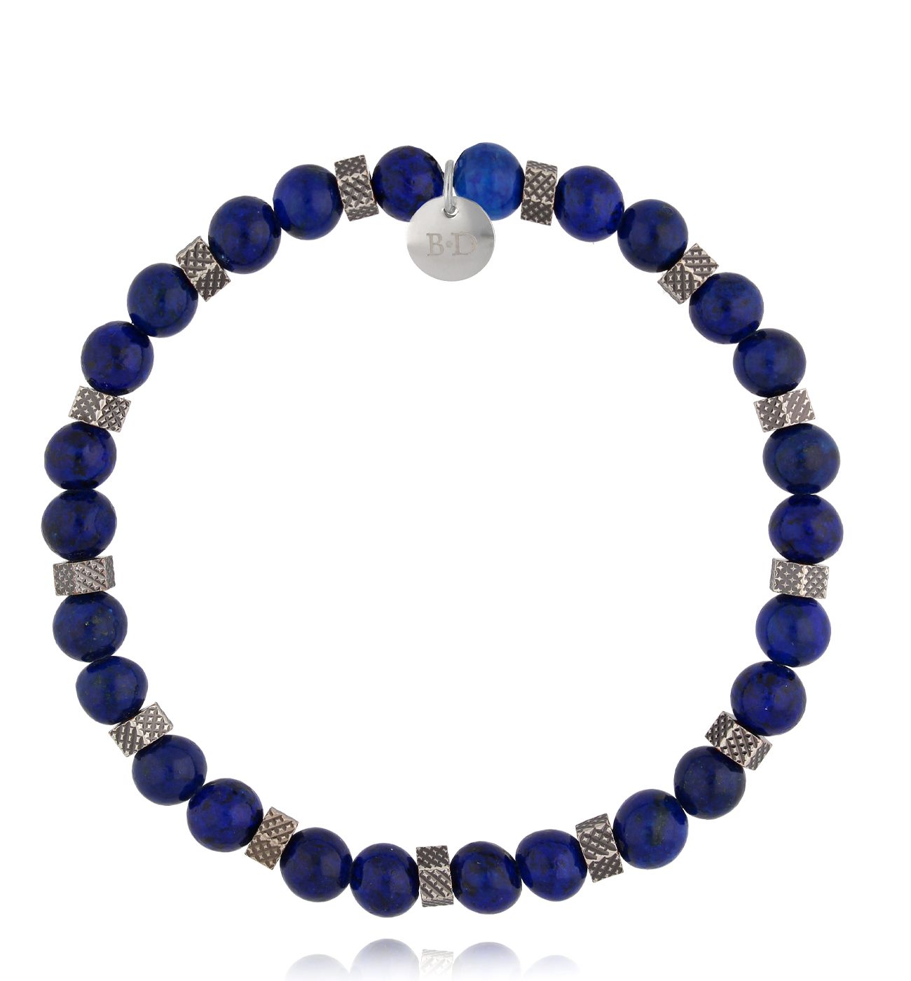 Bransoletka męska z lapisami Matu 76 - By Dziubeka