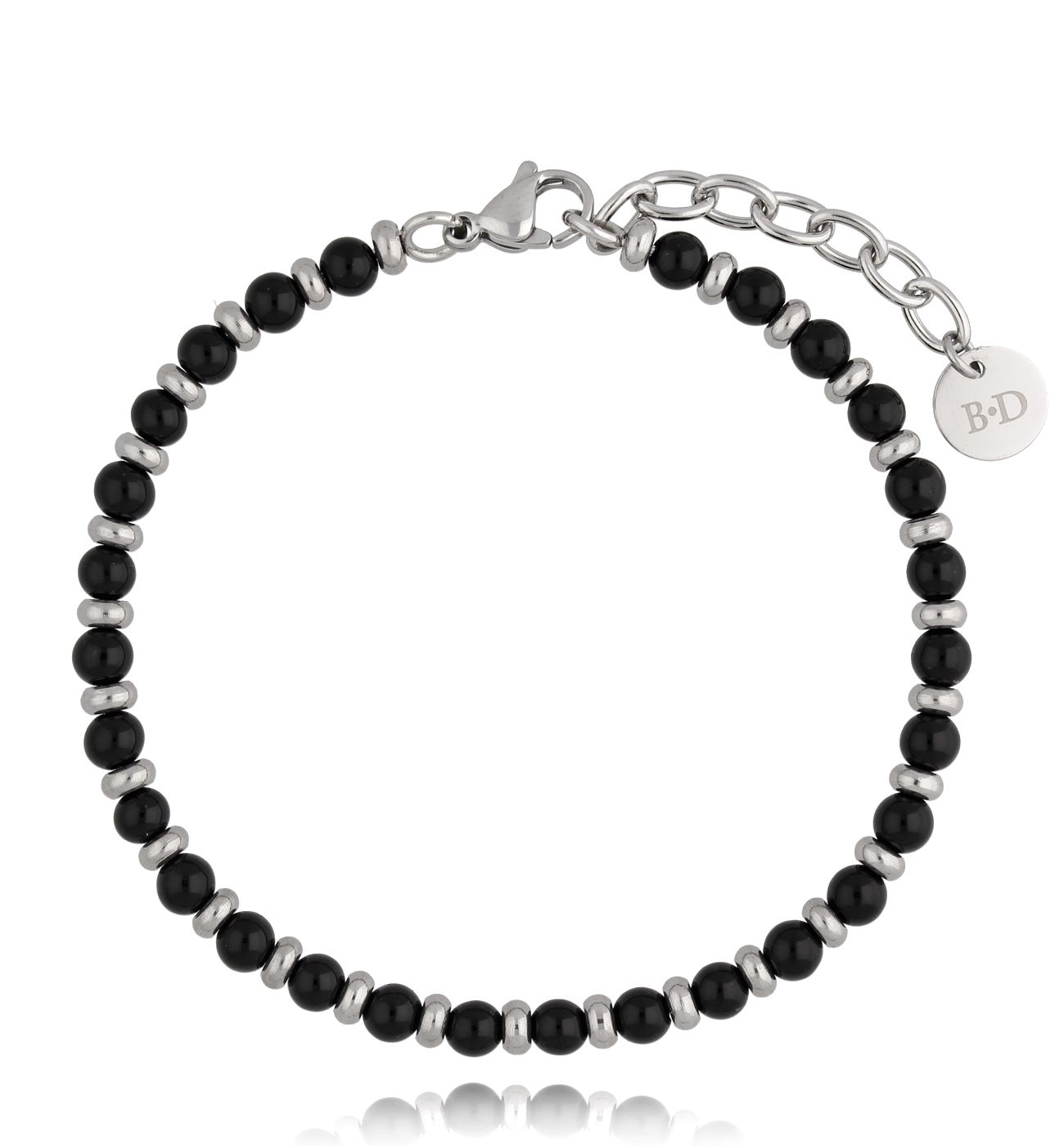 Bransoletka unisex z agatami Callum BMITC0467