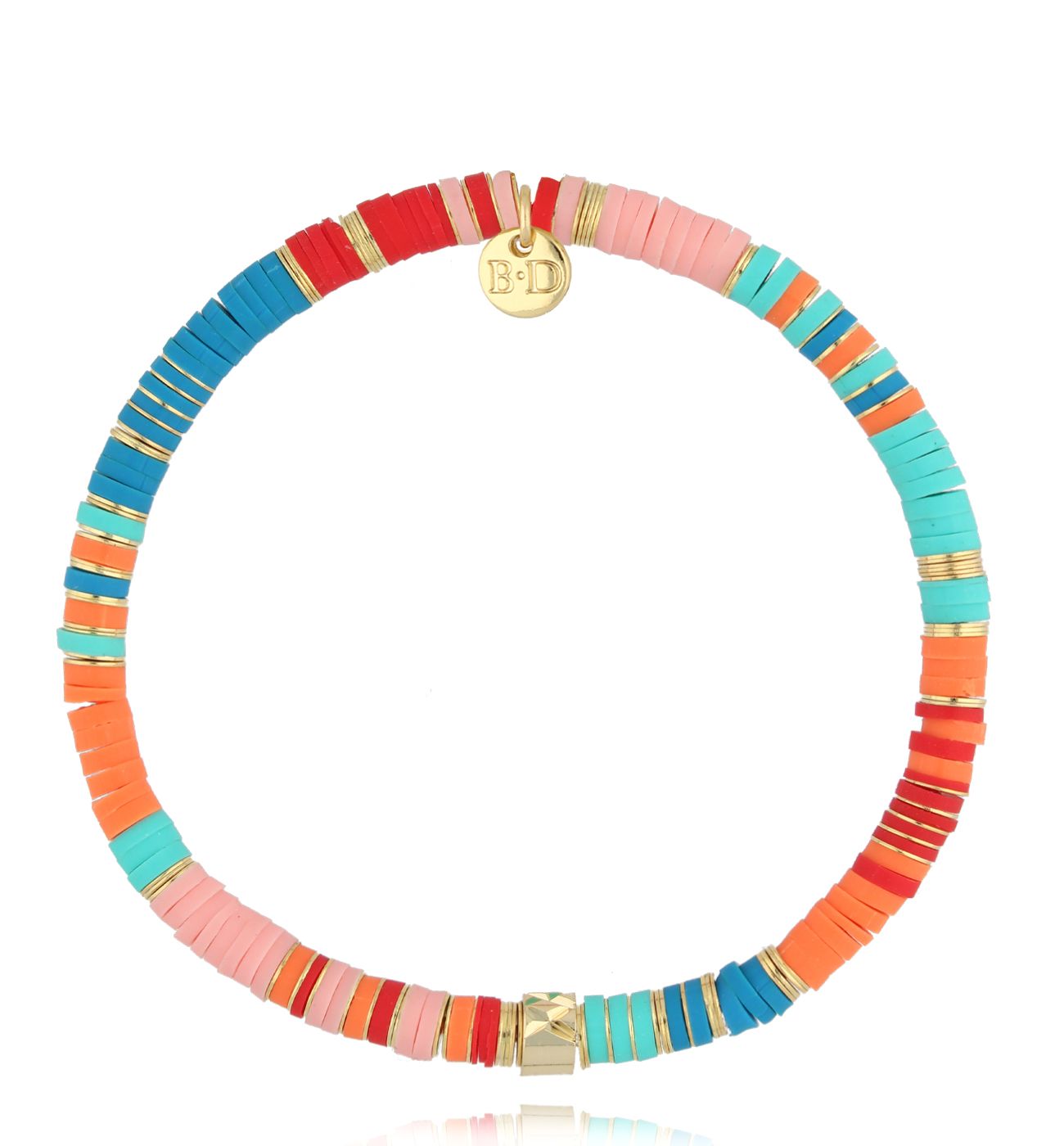 Bransoletka niebiesko pomarańczowa BSC2233