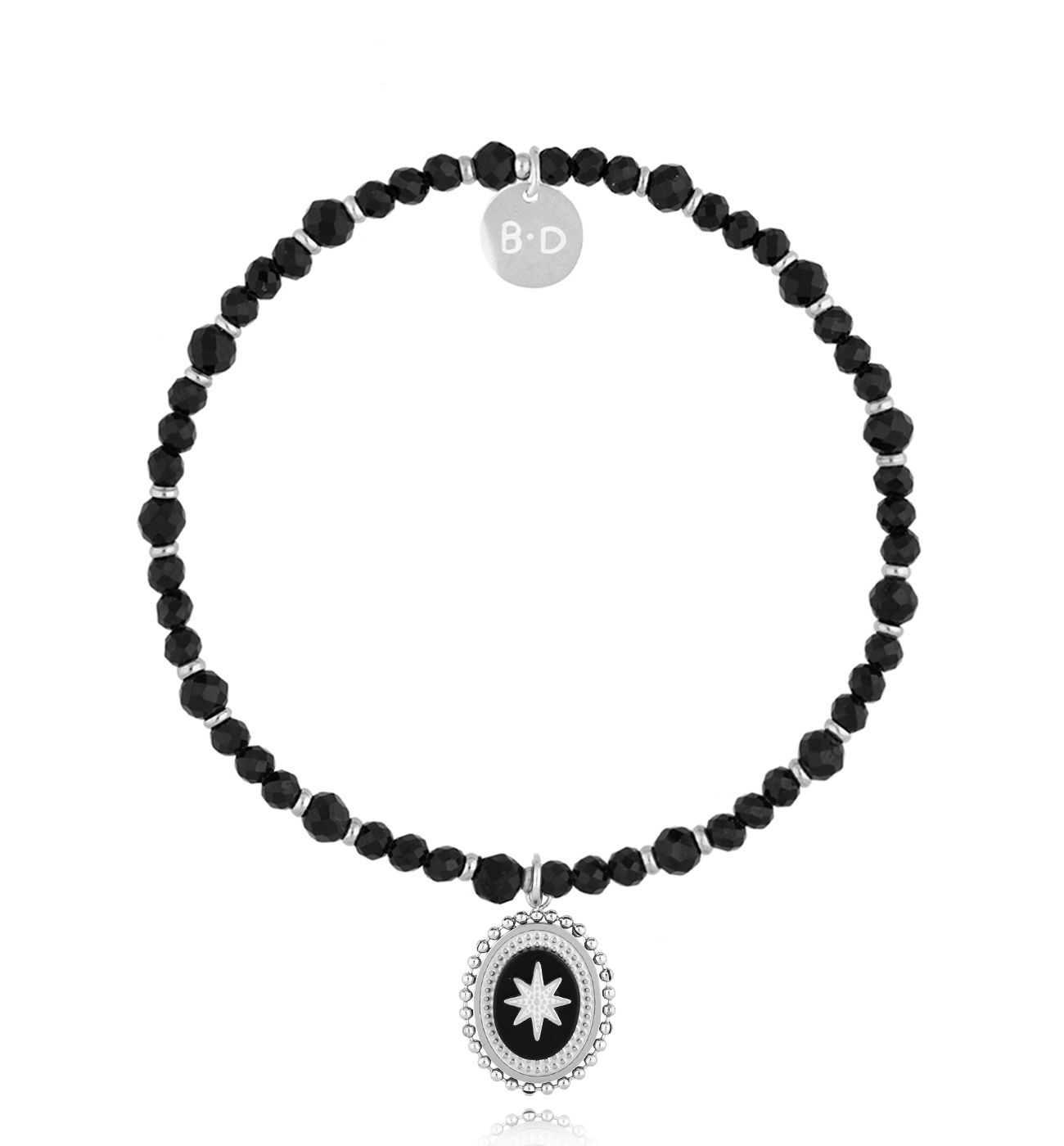 Bransoletka z czarnymi turmalinami Dark Harmony BTW2889