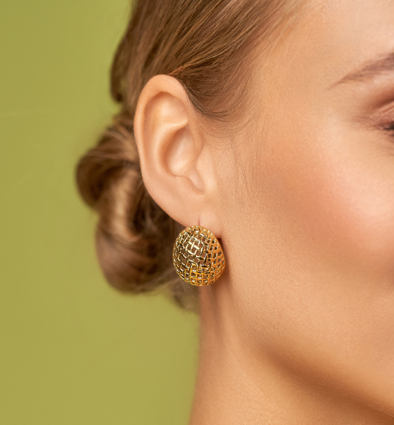 Kolczyki złote ażurowe Jeannette KSY0071