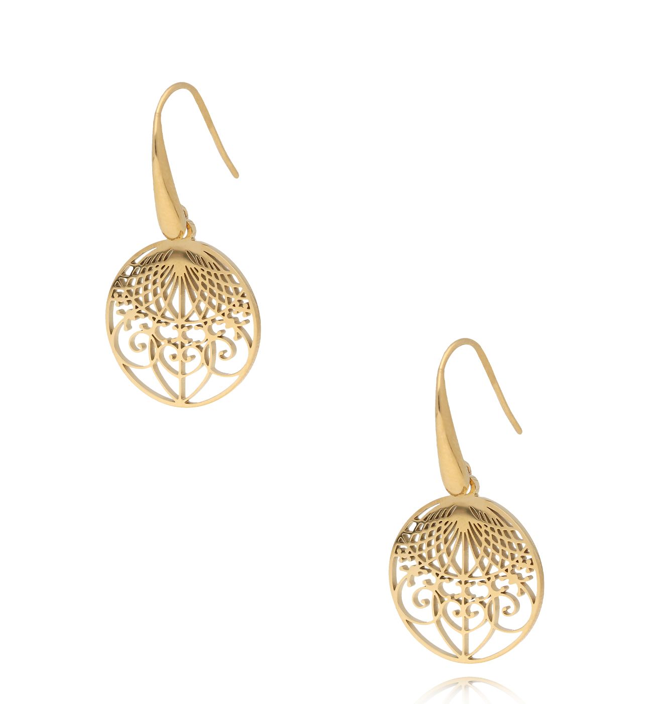 Kolczyki złote z rozetką Acacia KSA1126