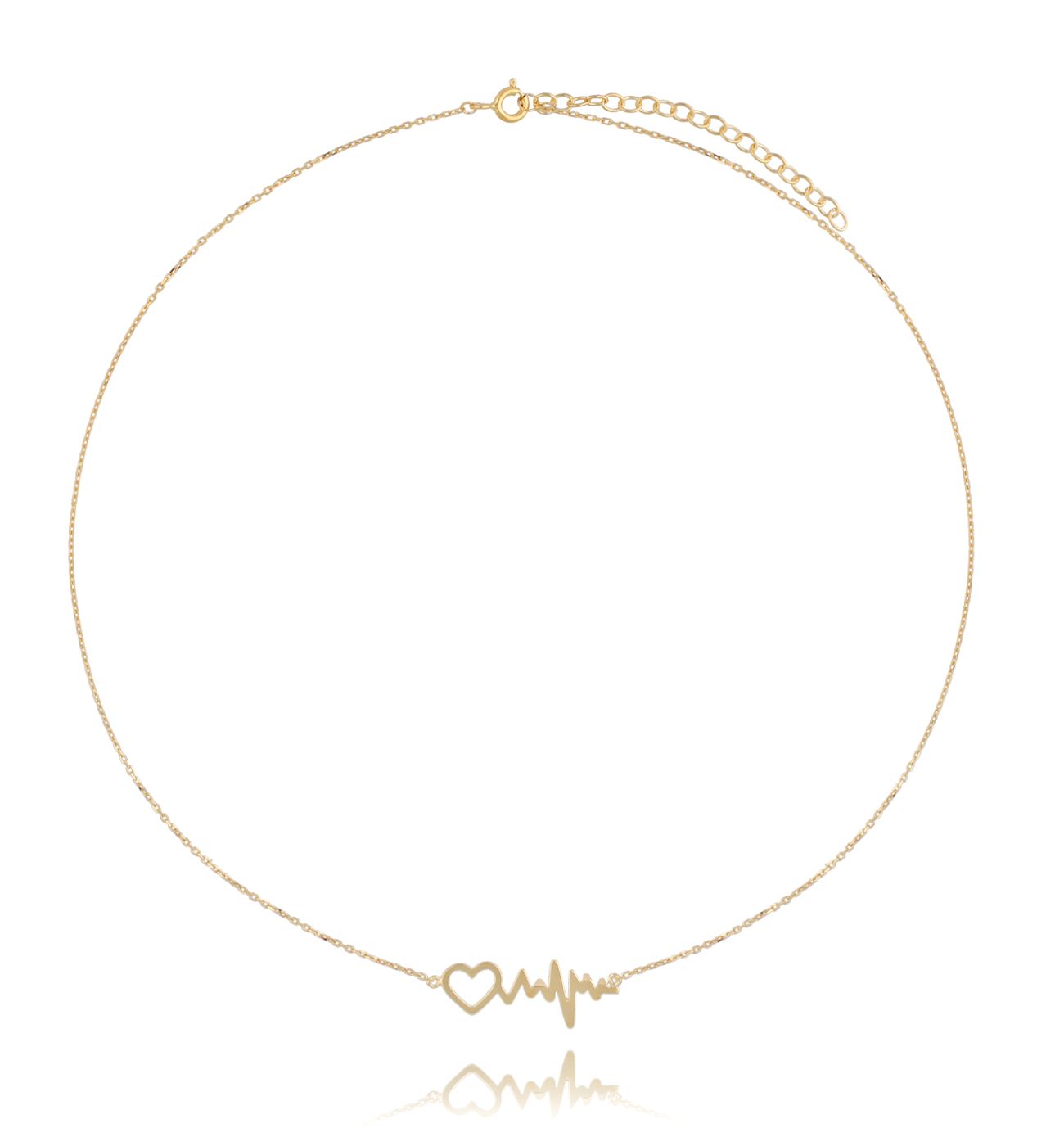 Naszyjnik pozłacany z sercem Saving Memories NSE0094