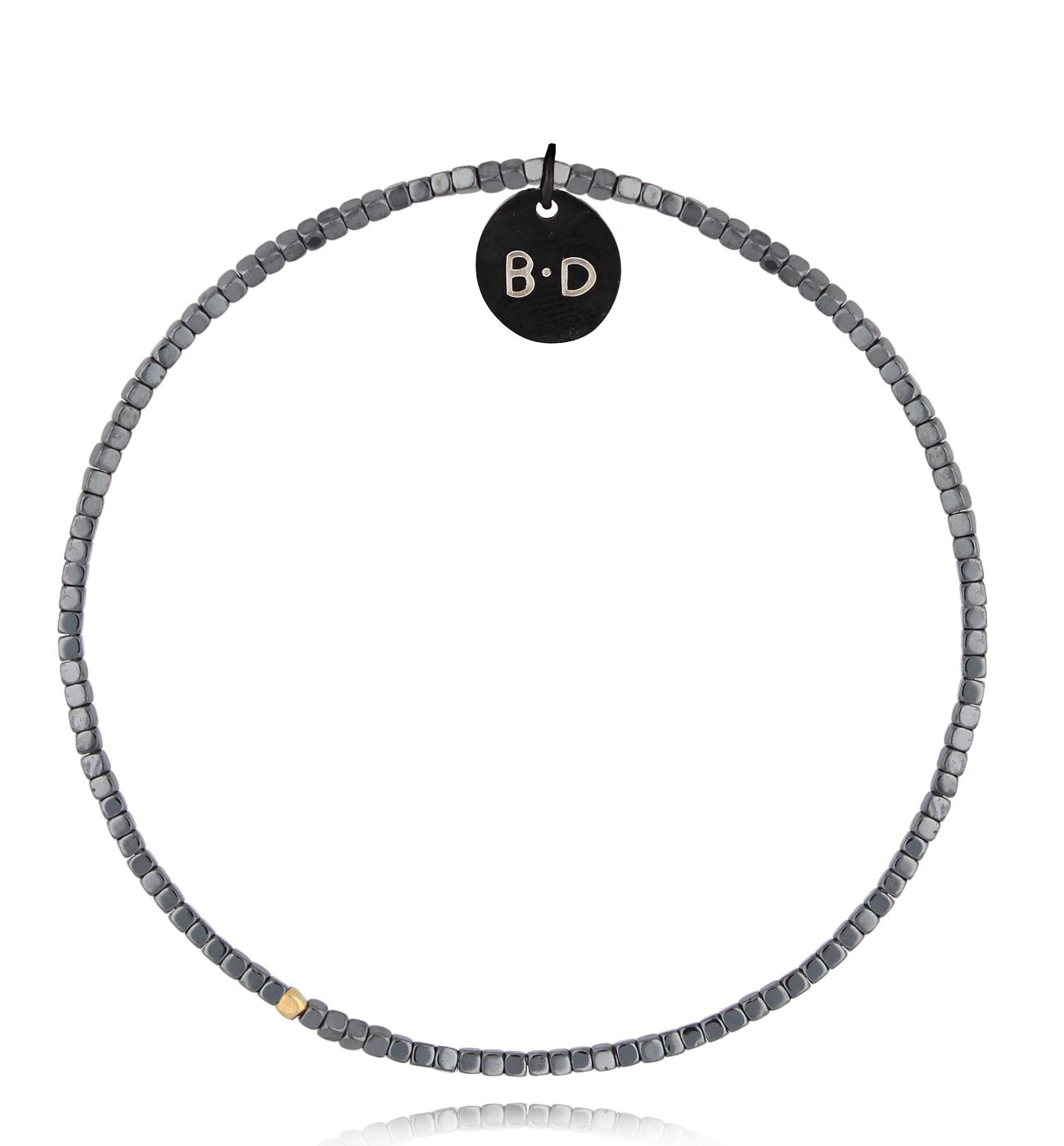 Bransoletka ze stalowymi hematytami Vijay - By Dziubeka