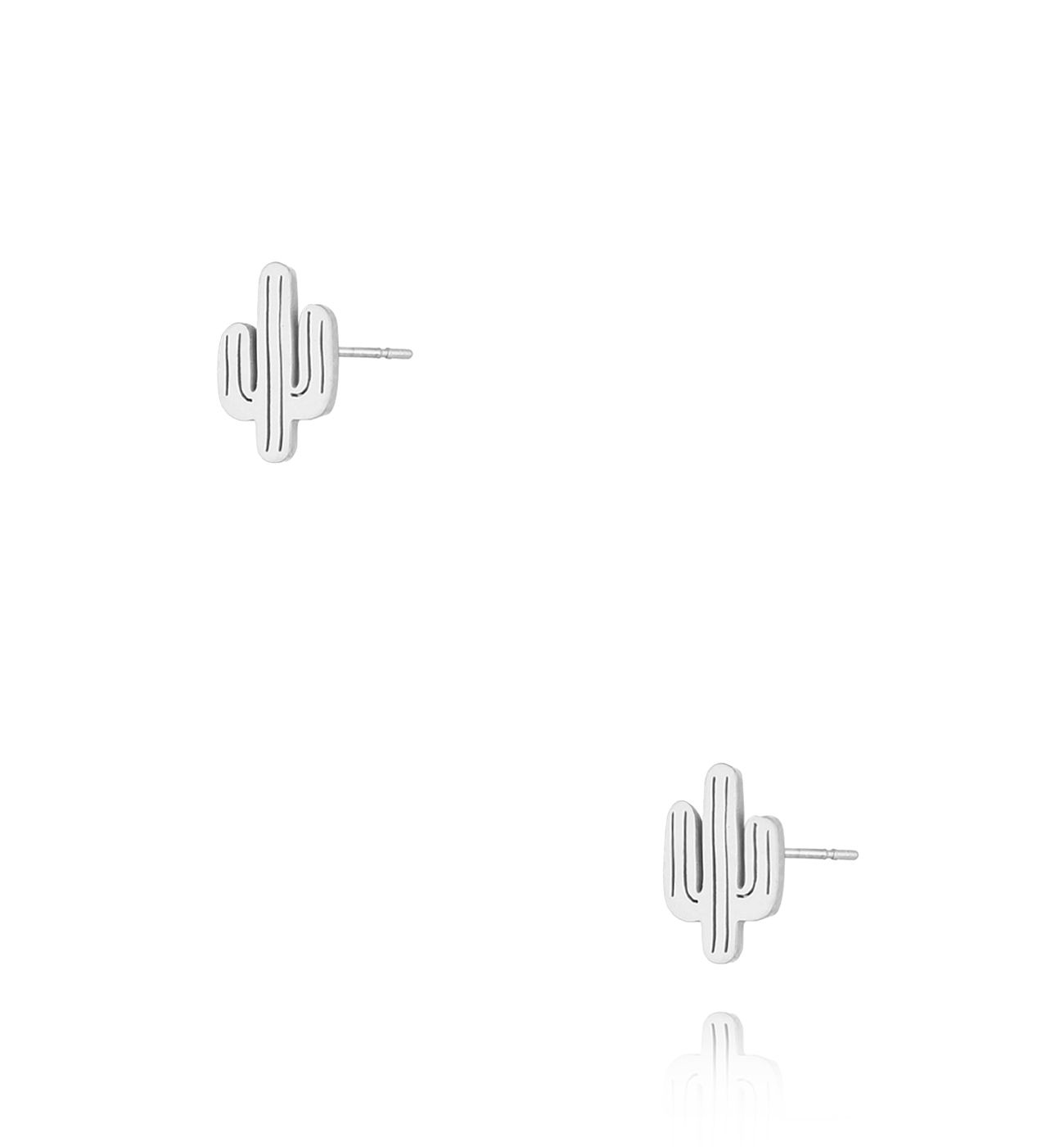 Kolczyki kaktusy srebrne Mini KSA1232