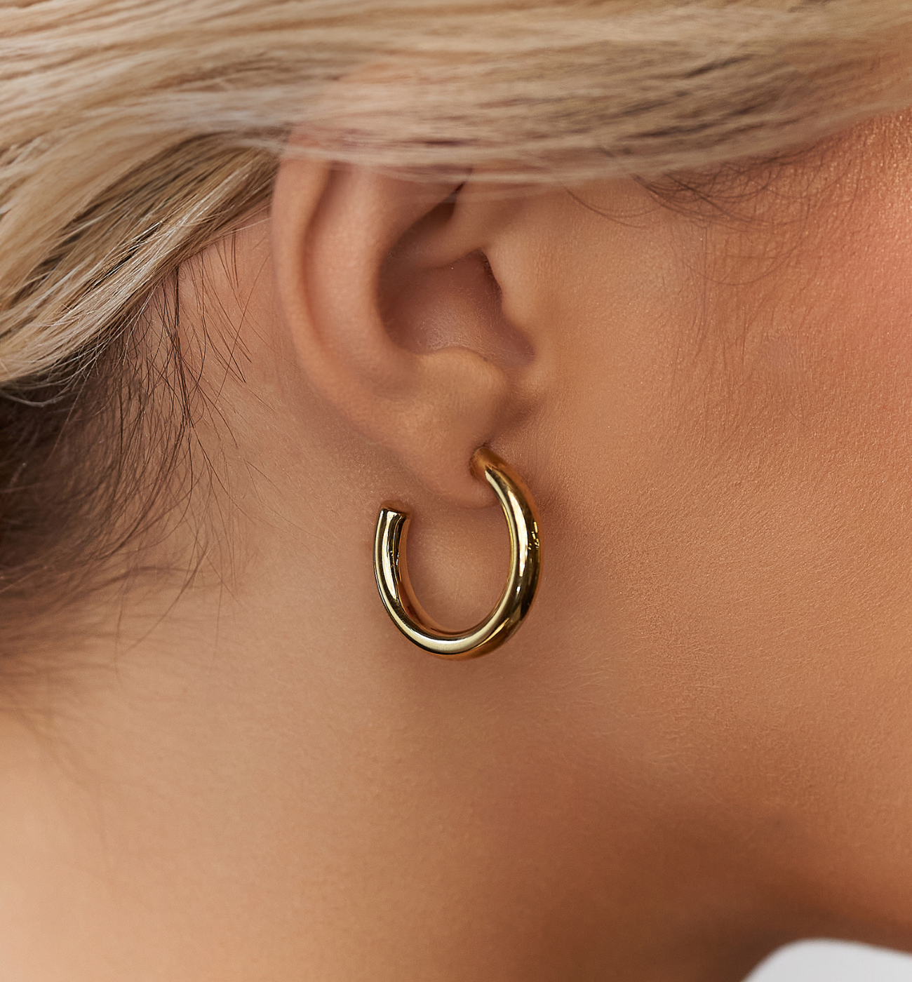 Kolczyki złote kółka Basic KSA1342