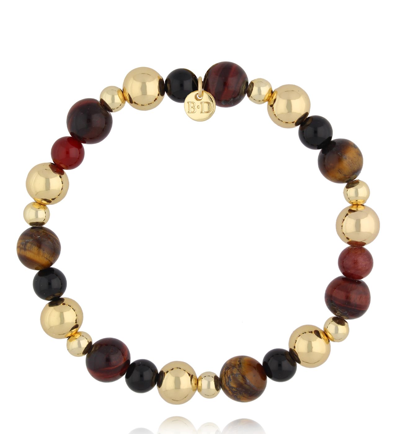 Bransoletka złoto brązowa z tygrysim okiem BSC2238