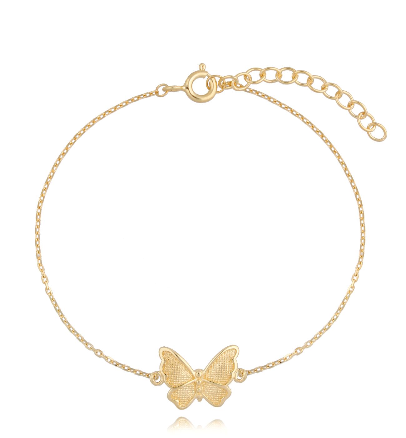 Bransoletka złota z motylem Geppi - By Dziubeka