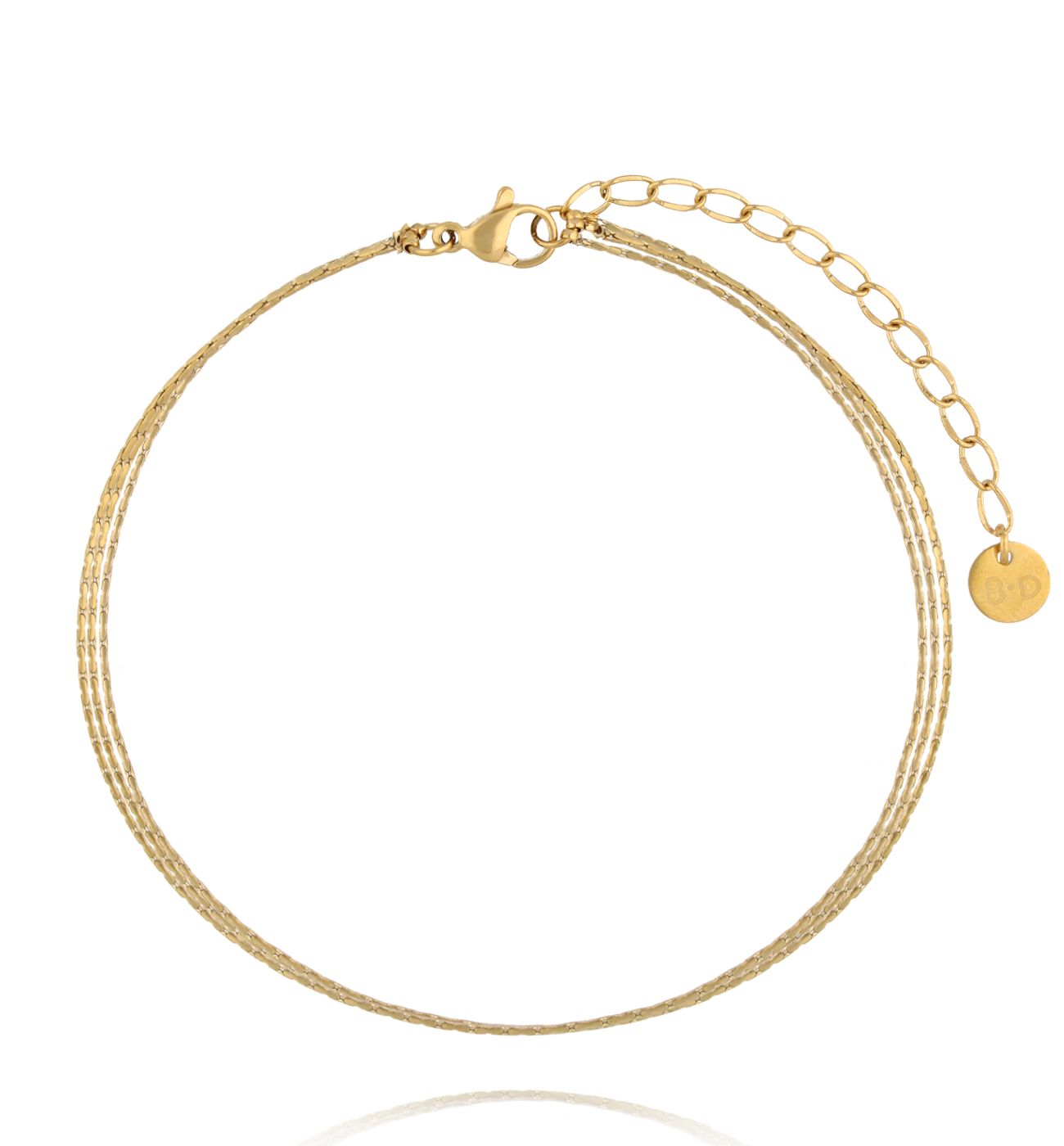 Bransoletka na nogę z łańcuszkami BNSY0053 - By Dziubeka