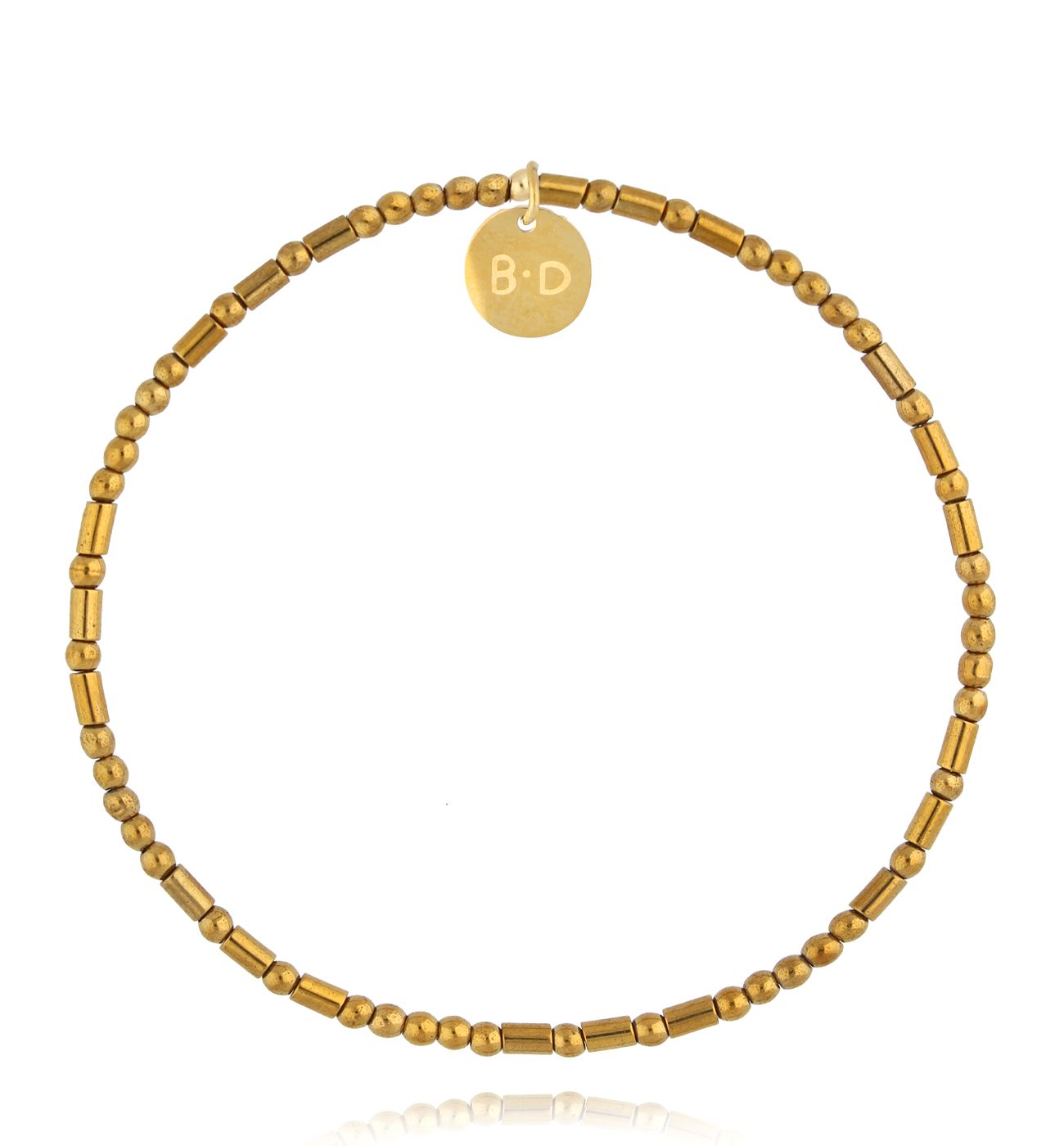 Bransoletka ze złotymi hematytami BTW2684