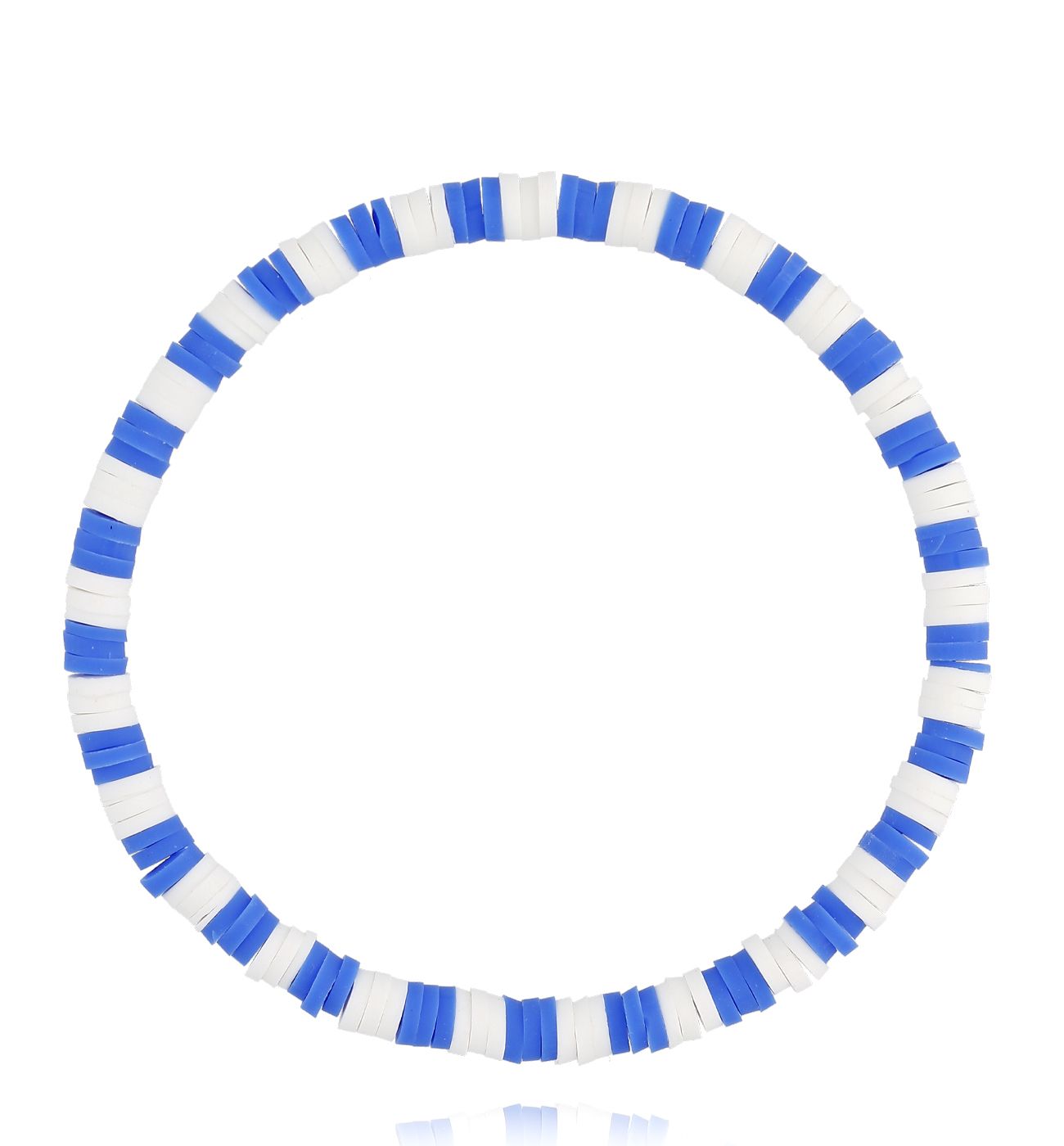 Bransoletka biało niebieska BSH0195