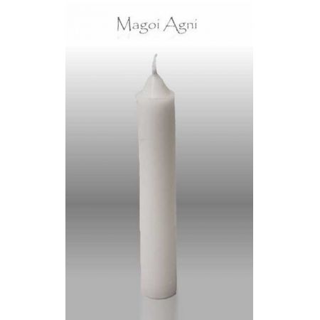 Świeca z wosku 9x1,2cm - biała (5 sztuk)