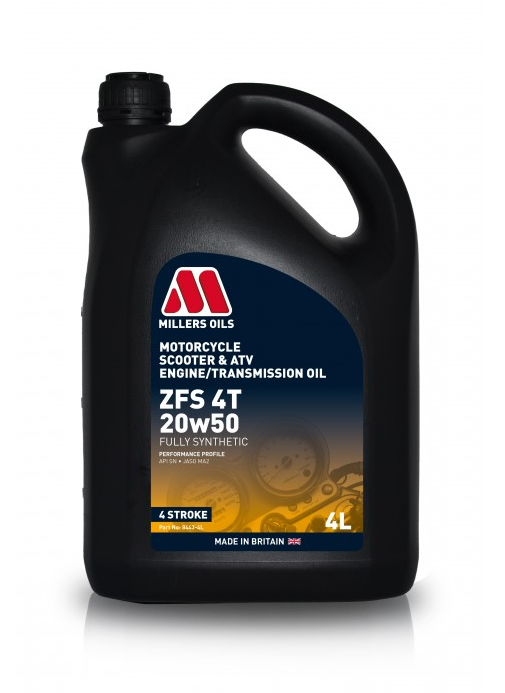 MILLERS ZFS 4T 20W50 4L - Petrostar