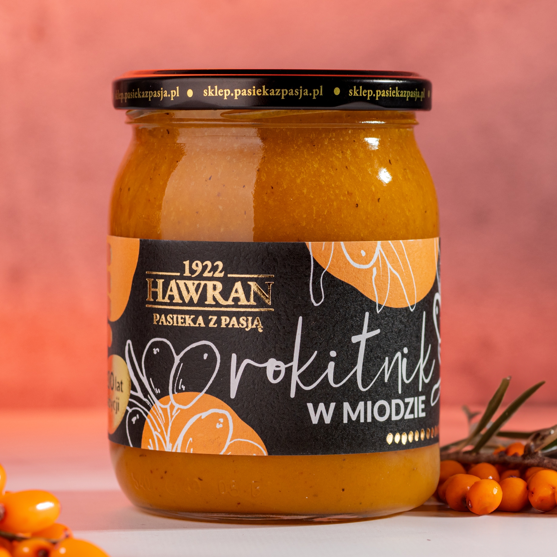 Rokitnik w miodzie wielokwiatowym 630g - Pasieka z Pasją Hawran