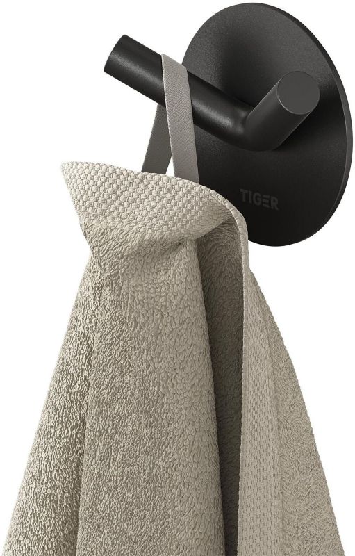 Haczyk na ręcznik Tiger Butterfly czarny mat montaż taśma 3M 1 szt.